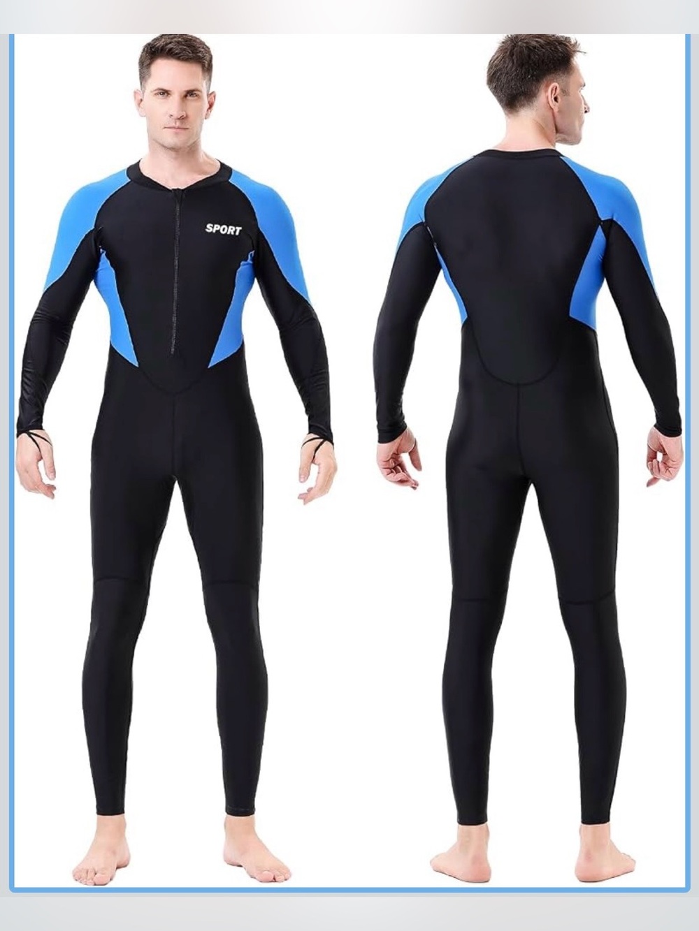 Dive Skins unisex Suit Thin Full Body Swimsuit for Surfing Swim 2XL. 2436/bb11-1